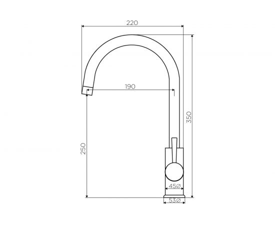 Смеситель для кухни Dorff Logic из нержавеющей стали D3000000 – изображение 7