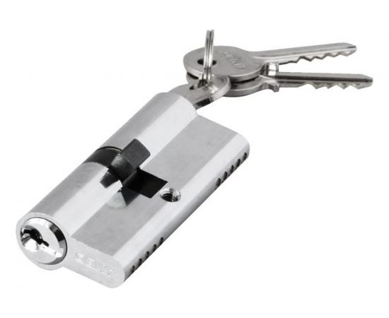 Цилиндр замка ANBO 2200 ключ/ключ, английский, 3 ключа, никель 40х45 мм l3598 