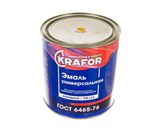 Универсальная эмаль Krafor Альфа ПФ-115 желтая 2.7 кг 6 26005 