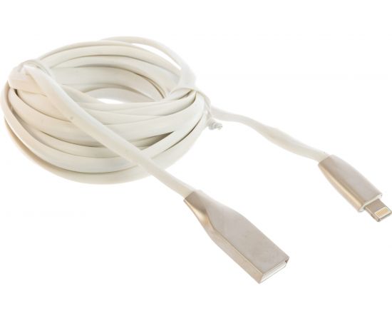 Кабель для Apple Cablexpert серия Gold AM/Lightning, длина 3м, белый, блистер CC-G-APUSB01W-3M 