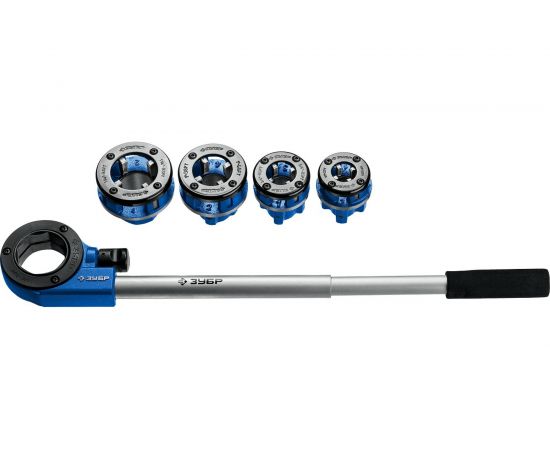 Набор клуппов ЗУБР Профессионал №4 с трещоткой 28270-H4_z01 