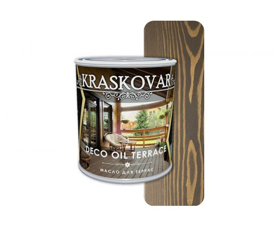 Масло для террас Kraskovar Deco Oil Terrace Палисандр 0,75 л 1123 