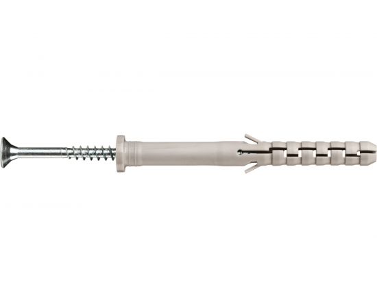 Нейлоновый распорный дюбель для сквозного монтажа с шурупом ЕВРОПАРТНЕР PNDS 8x100mm, 40 шт 86710 