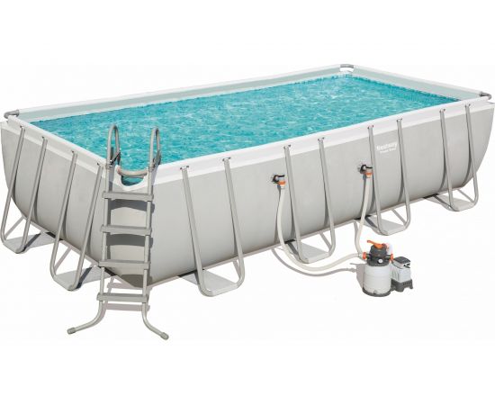 Каркасный прямоугольный бассейн Bestway 549х274х122см, 14812л, песочный фильтр-насос 3785/ч 56466 BW 
