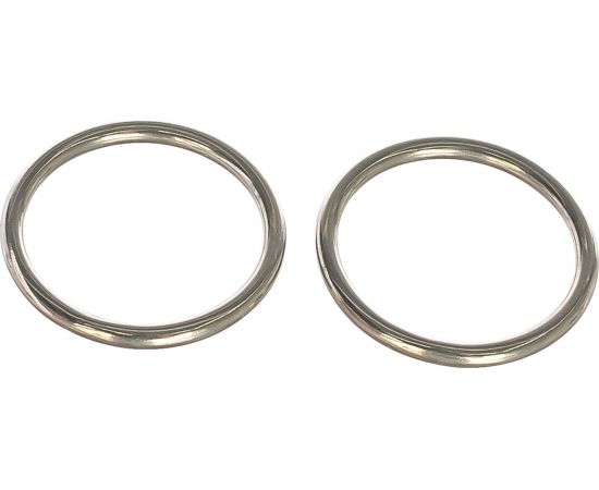 Кольцо ЕВРОПАРТНЕР D35 мм, h-4 мм, полированное, нержав. сталь, 2 шт. G1 0435 