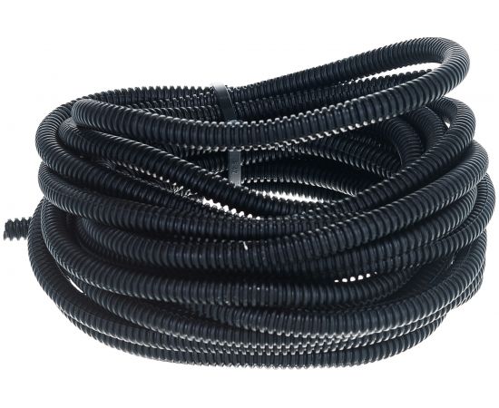 Автомобильная гофрированная труба REXANT ПП 4,6 мм, разрезная, бухтa 5 м/уп. 15-0505 