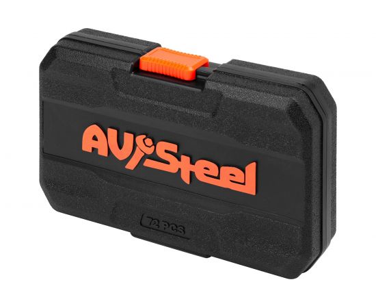 Набор профессионального инструмента AV Steel 72 предм. 1/4 AV-011472 – изображение 14