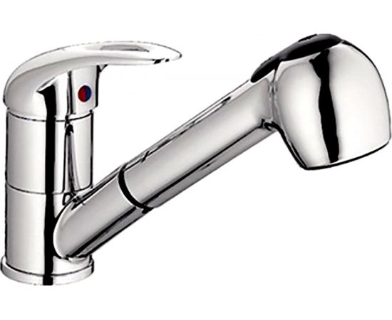 Смеситель для кухни LEDEME картридж диаметр 40 мм, силумин, с вытягивающейся лейкой L6002-B 89267 – изображение 2