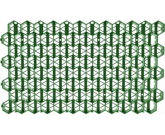 Газонная решетка Gidrolica 700х400х33 мм - пластиковая зеленая 607 – изображение 2