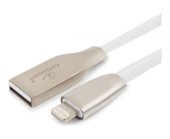 Кабель для Apple Cablexpert серия Gold AM/Lightning, длина 3м, белый, блистер CC-G-APUSB01W-3M – изображение 2