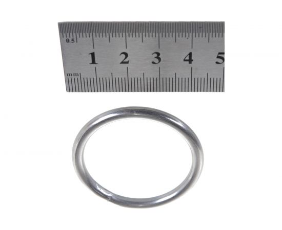 Кольцо ЕВРОПАРТНЕР D35 мм, h-4 мм, полированное, нержав. сталь, 2 шт. G1 0435 – изображение 3