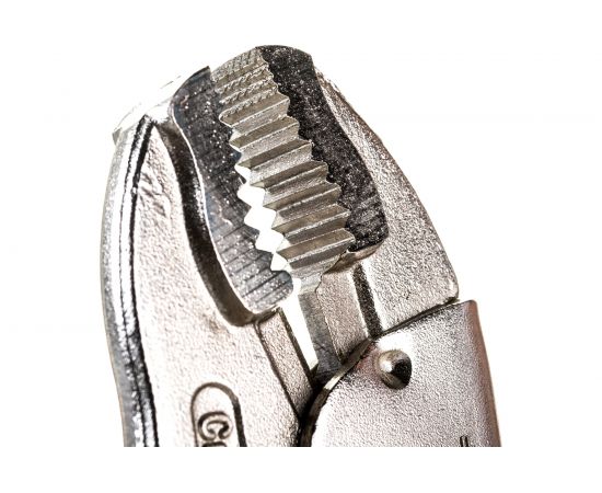 Универсальный ручной зажим Зубр Эксперт для круглых профилированных и плоских деталей губки из кованой Cr-V стали 180 мм 22510-18 – изображение 3