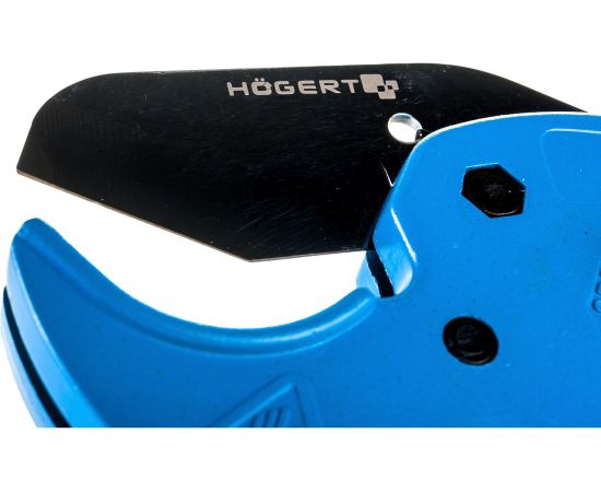 Труборез для пластиковых труб Hogert Technik ПВХ, ПЭ, ПП до 42 мм, лезвие сталь SK5 HT1P605 – изображение 3
