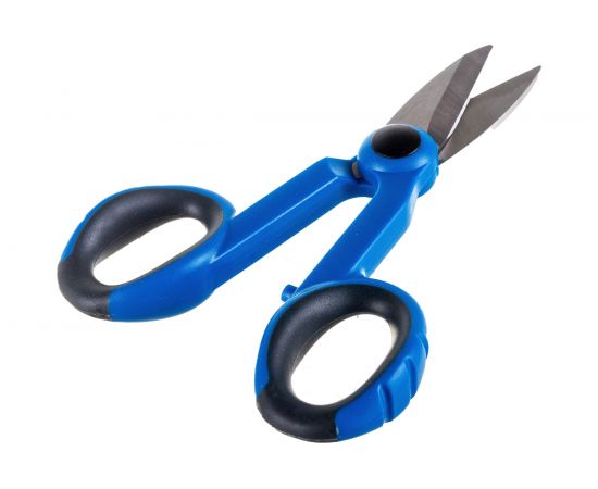 Ножницы электрика Hogert Technik усиленные, для проводов HT1P040 – изображение 3