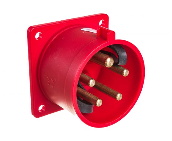 Встраиваемая вилка PCE 32А 400V 3P+N+E IP44 625-6 – изображение 3