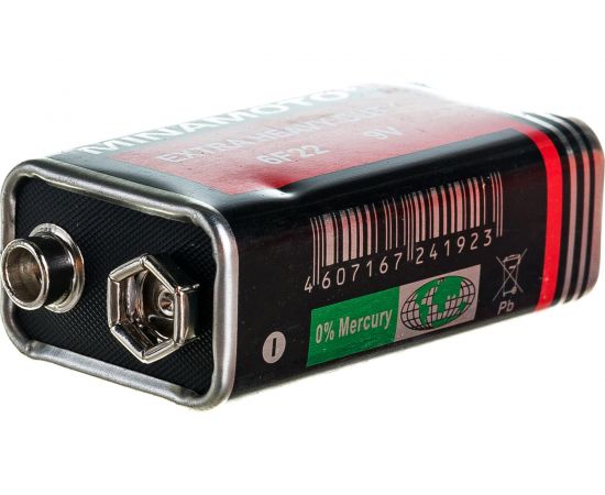 Батарейка Minamoto 6F22 9V, 1 shrink 500 – изображение 4