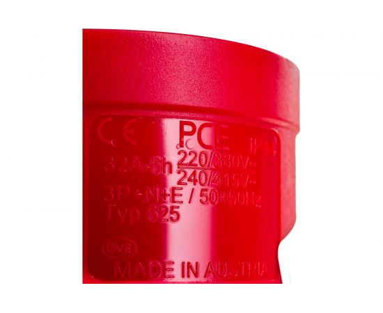 Встраиваемая вилка PCE 32А 400V 3P+N+E IP44 625-6 – изображение 4