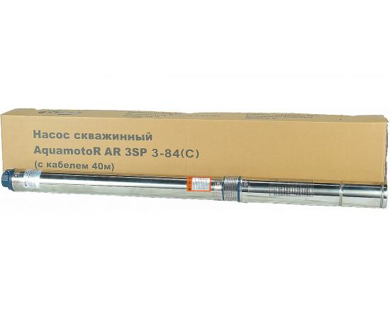 Скважинный насос AquamotoR AR 3SP 3-84 C с кабелем 40м AR151013 – изображение 4
