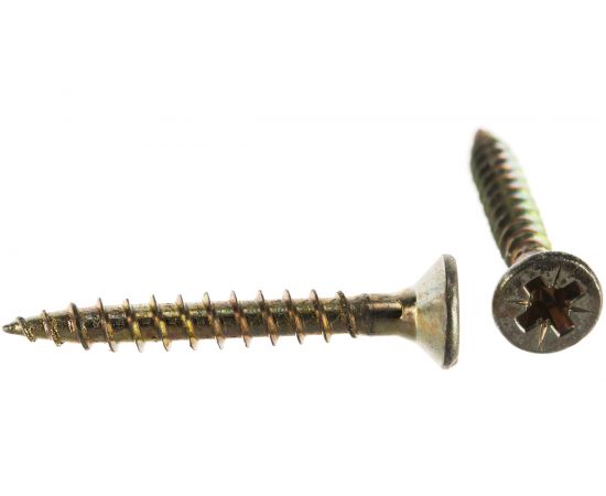 Универсальный саморез по дереву КрепСтройГрупп 4х30 желтый цинк, 500 шт. 145433 – изображение 4