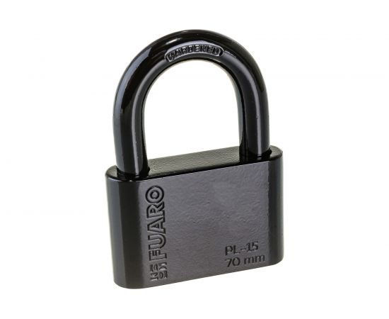 Навесной замок Fuaro PL-15-70 Black диск. 4 кл., блистер 42283 – изображение 5