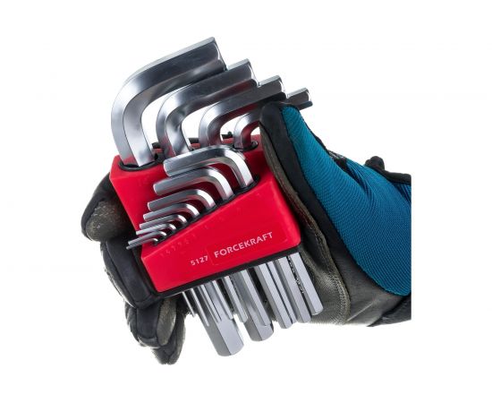 Набор ключей FORCEKRAFT FK-5127 Г-образные, 6-гранные, 12пр 29602 – изображение 5