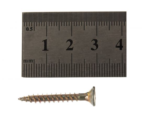 Универсальный саморез по дереву КрепСтройГрупп 4х30 желтый цинк, 500 шт. 145433 – изображение 5