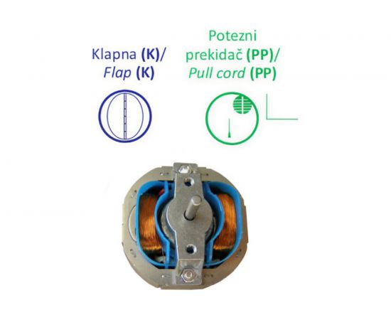 Вентилятор MTG A100-PPK шнуровой выключатель + клапан 9888 – изображение 7