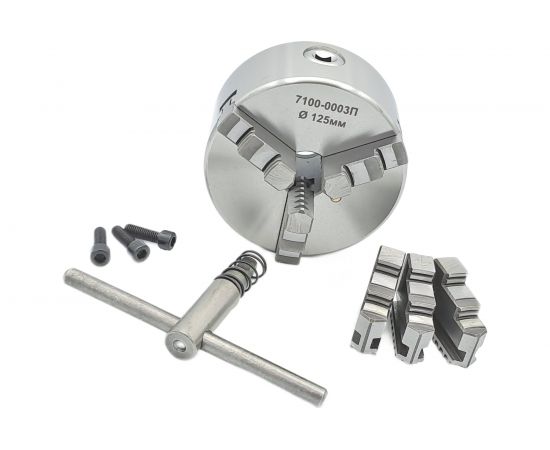 Патрон токарный 125 мм 3-х кулачковый 7100-0003П К11-125 TORNERI 038981 
