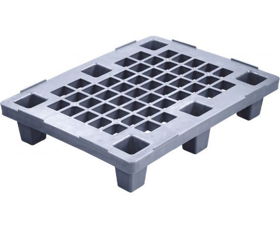 Паллет Тара.ру 800х600х150 перфорированный, на ножках серый 24853 