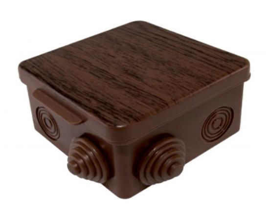 Распаячная коробка TDM ОП 80х80х50мм, крышка, бук, IP54, 7входов индивидуальный штрихкод SQ1401-0612 