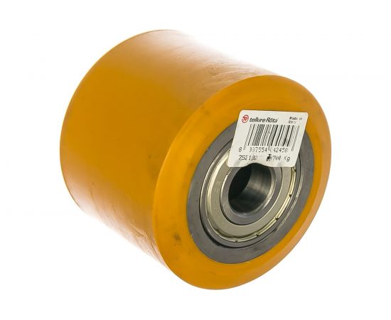 Ролик (82х70 мм; 700 кг; ось 20 мм; полиуретан/металл) Tellure Rota 752132 