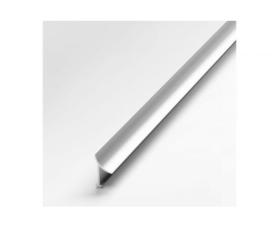 Профиль для плитки ЛУКА алюминиевый внутренний, 2.7 м, анодированный, серебро УТ000013254 