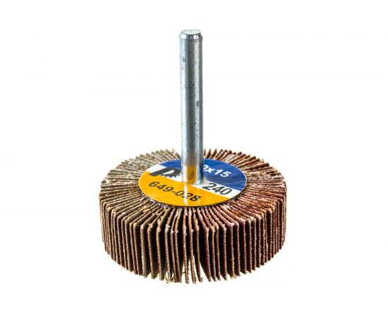 Круг лепестковый с оправкой (50х15мм; P240) ПРАКТИКА 649-028 