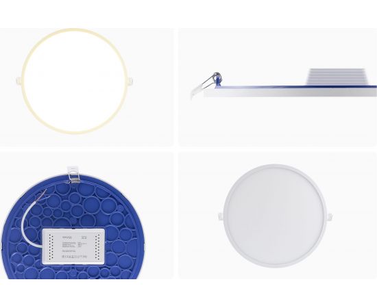 Светодиодная панель Apeyron встраиваемая круглая, 220В, 24Вт, алюминиевый корпус, изолированный драйвер, ТБ 06-23 – изображение 13