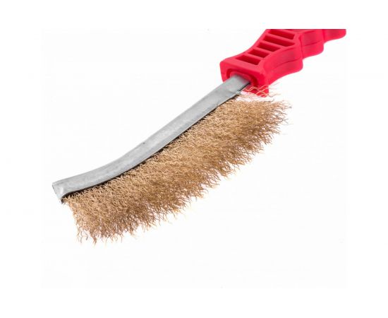 Металлическая латунированная щетка MATRIX 74827 – изображение 2