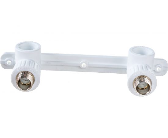 Угольник RTP PN25 комбинированный, с креплением, двойной под смеситель, наружная резьба, D25х1/2 мм 10704 – изображение 2