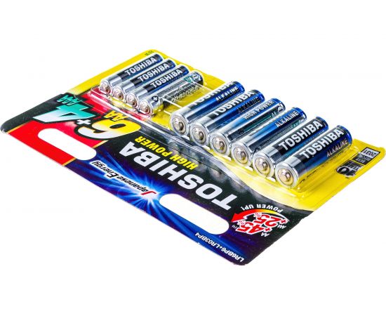 Алкалиновый элемент питания Toshiba 6*LR6 + 4*LR03 multipack 10/card 5450 – изображение 3