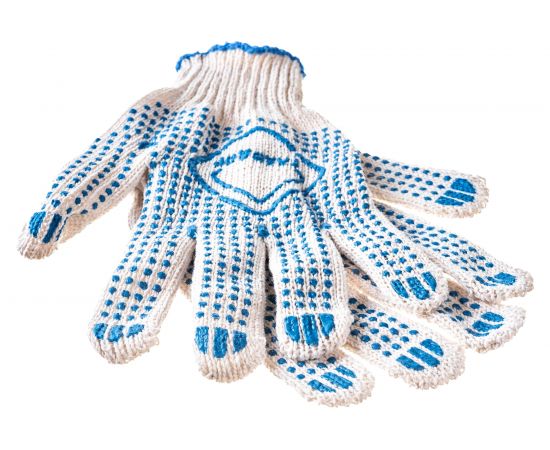 Перчатки ГЛАВДОР GL-787 Special хлопок с ПВХ, белые, в точку, 23 см 54671 – изображение 3