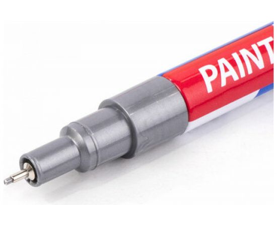 Лаковый маркер-краска BRAUBERG EXTRA paint marker 1 мм, серебряный, улучшенная нитро-основа, 151965 – изображение 4