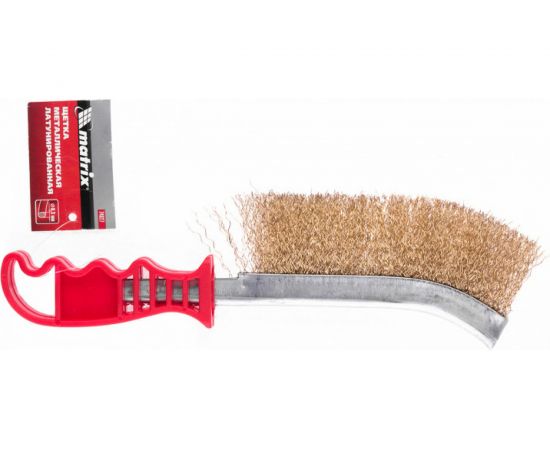 Металлическая латунированная щетка MATRIX 74827 – изображение 4