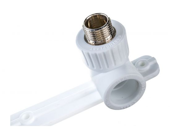 Угольник RTP PN25 комбинированный, с креплением, двойной под смеситель, наружная резьба, D25х1/2 мм 10704 – изображение 5