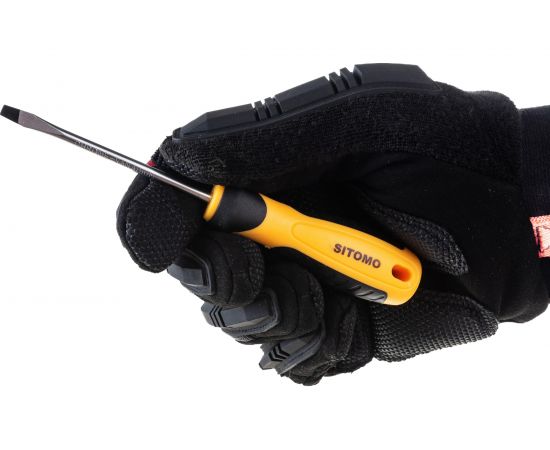 Шлицевая отвертка SITOMO SL 4х75, 155 мм, CrV SIT 856480 – изображение 7