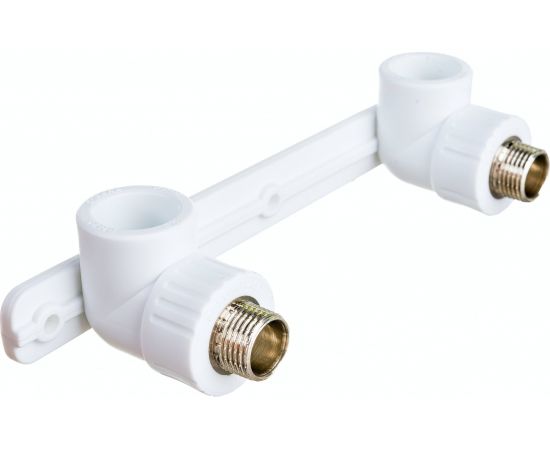 Угольник RTP PN25 комбинированный, с креплением, двойной под смеситель, наружная резьба, D25х1/2 мм 10704 – изображение 8