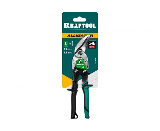 Левые усиленные ножницы по металлу KRAFTOOL Alligator 250 мм 2328-OL – изображение 9
