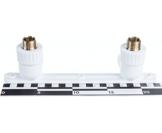 Угольник RTP PN25 комбинированный, с креплением, двойной под смеситель, наружная резьба, D25х1/2 мм 10704 – изображение 10