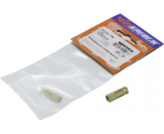 Забиваемый анкер vipкрепеж цанга М6, латунь, 1 шт. 19360 VIP 