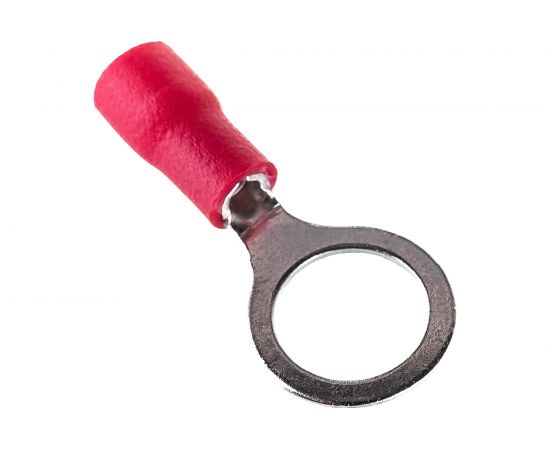 Кольцевой изолированный наконечник REXANT, диам. 8.4 мм, 0.5-1.5 кв.мм, красный 08-0016 
