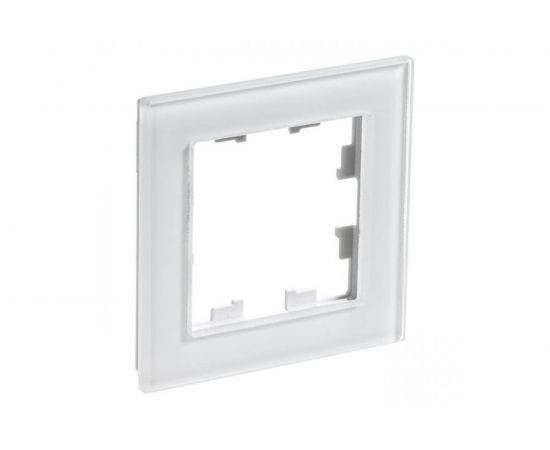 1-местная рамка Schneider Electric AtlasDesign Nature матовое стекло, белая SchE ATN330101 