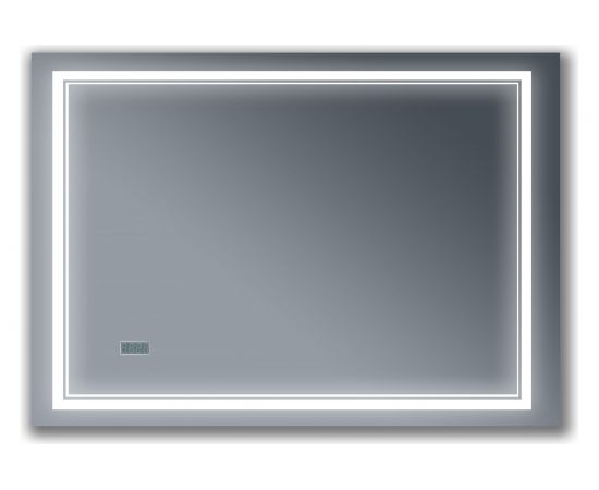 Зеркало Бриклаер Эстель 2 120, с подсветкой LED, на взмах руки, часы 4627125414336 