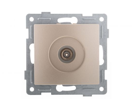 Механизм антенной розетки, GUSI ELECTRIC Bravo одинарной, СУ, шампань С10А1-027 